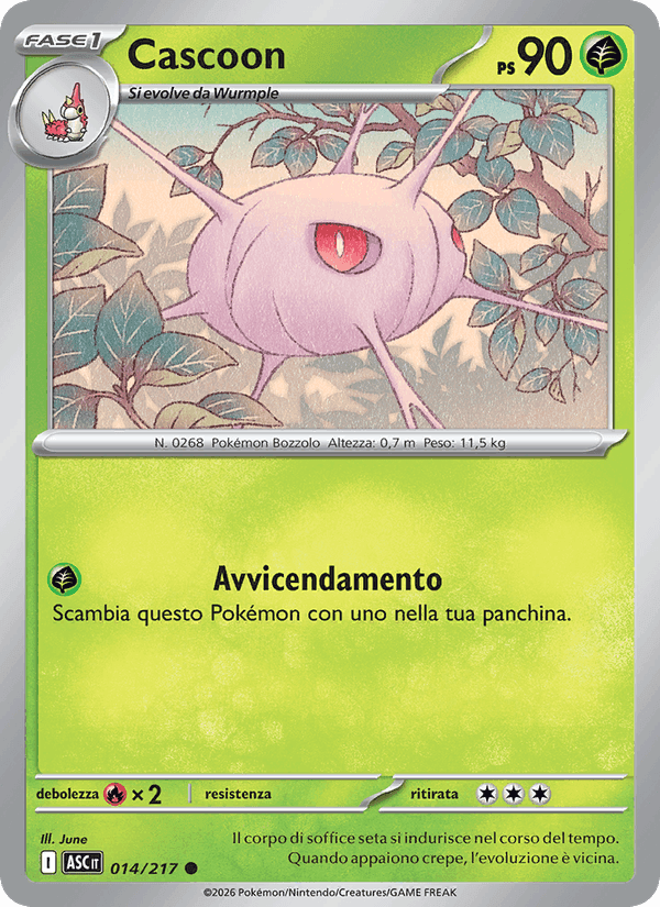 Cascoon, carte 014 de Ascesa Eroica