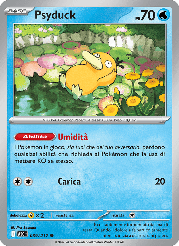 Psyduck, carte 039 de Ascesa Eroica