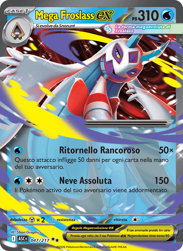 Mega Froslass-ex, carta 047 di Ascesa Eroica