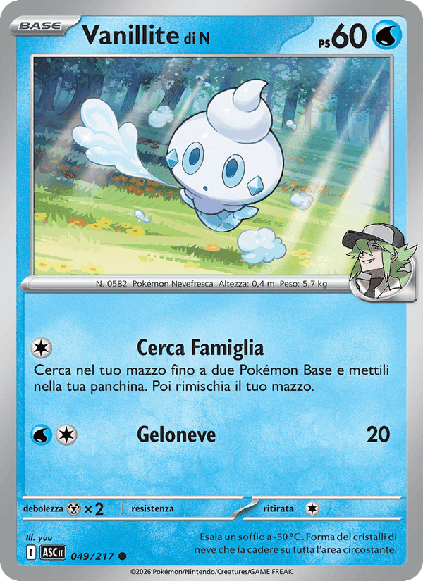 Vanillite di N, carta 049 de Ascesa Eroica