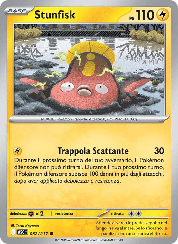 Stunfisk, carta 062 di Ascesa Eroica