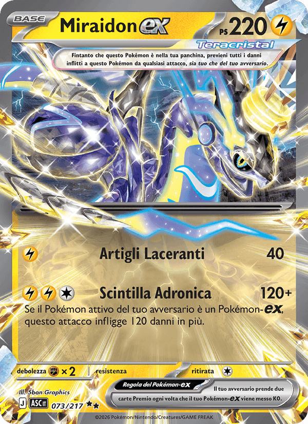 Miraidon-ex, carta 073 di Ascesa Eroica