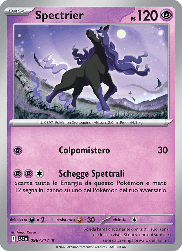 Spectrier, carte 098 de Ascesa Eroica