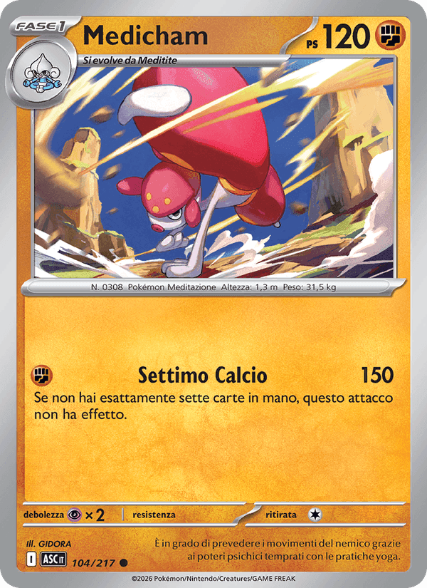Medicham, card 104 from Ascesa Eroica