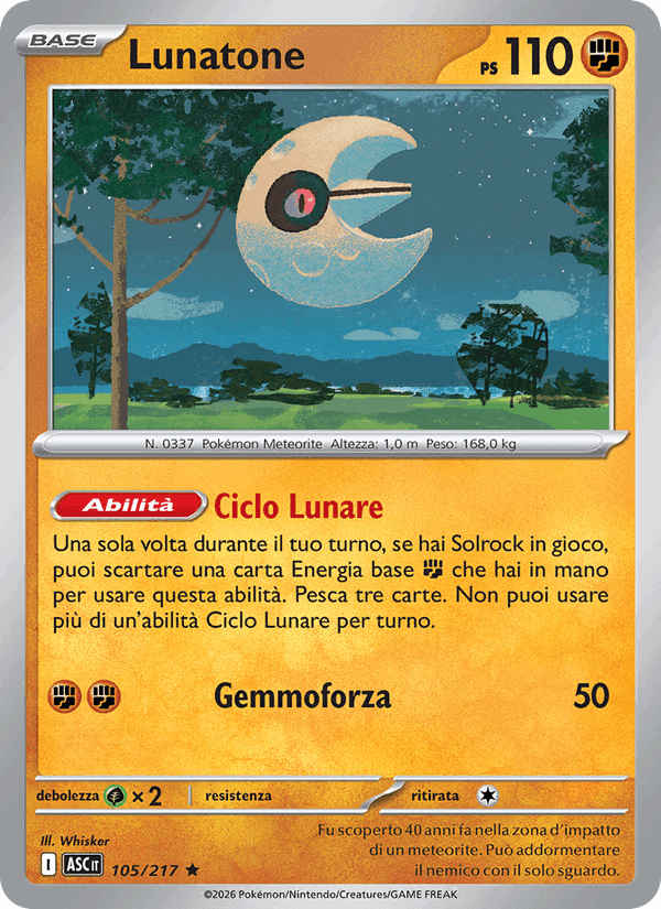 Lunatone, carta 105 di Ascesa Eroica