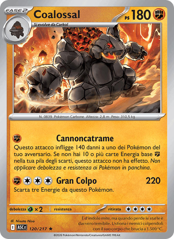 Coalossal, card 120 from Ascesa Eroica