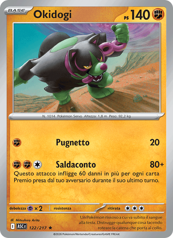 Okidogi, card 122 from Ascesa Eroica