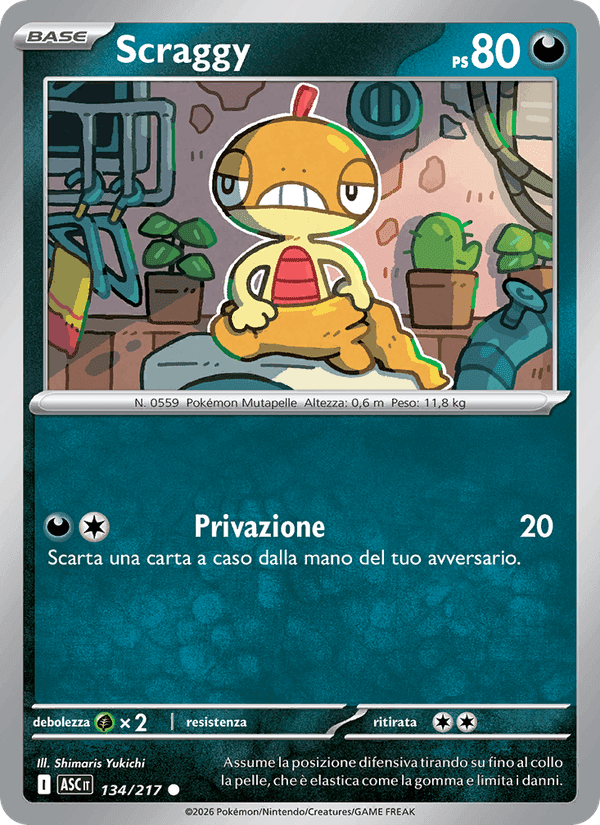 Scraggy, carta 134 di Ascesa Eroica