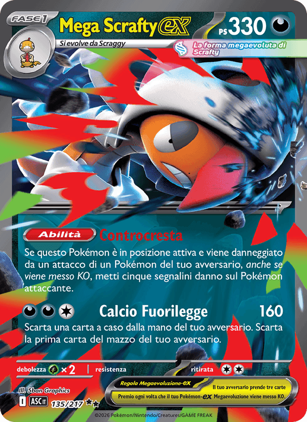 Mega Scrafty-ex, carta 135 di Ascesa Eroica