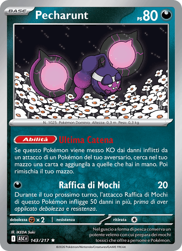 Pecharunt, carta 143 di Ascesa Eroica