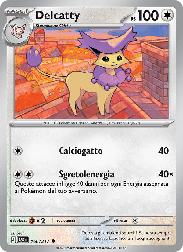 Delcatty, carta 166 di Ascesa Eroica