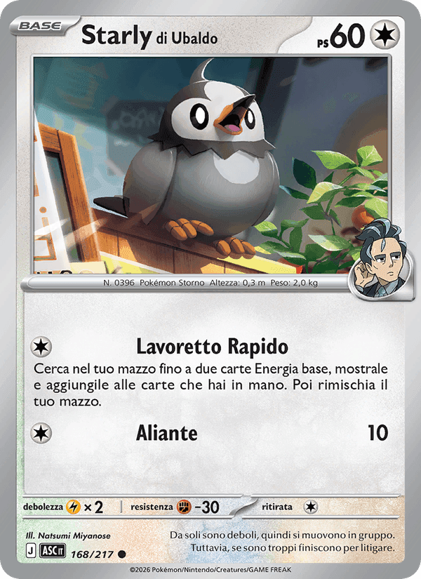 Starly di Ubaldo, carte 168 de Ascesa Eroica