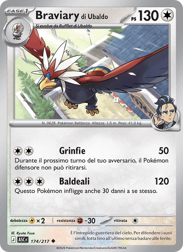 Braviary di Ubaldo, card 174 from Ascesa Eroica