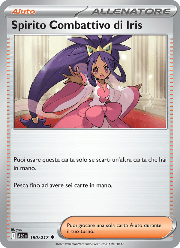 Spirito Combattivo di Iris, carta 190 di Ascesa Eroica