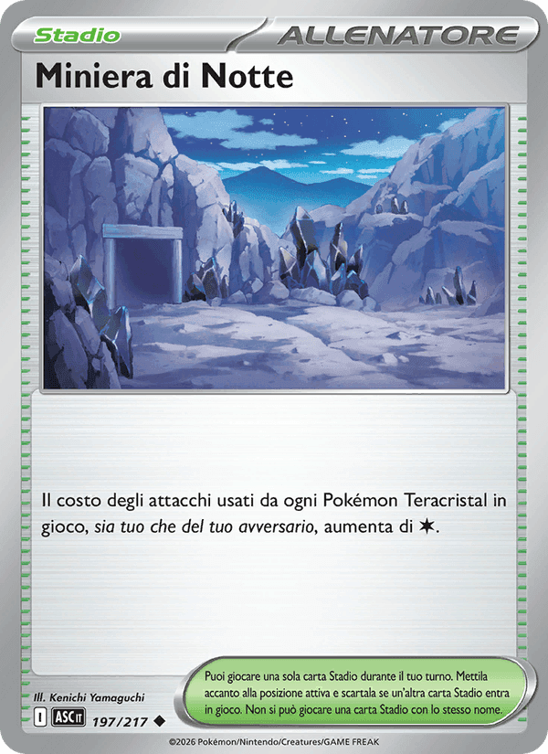 Miniera di Notte, card 197 from Ascesa Eroica