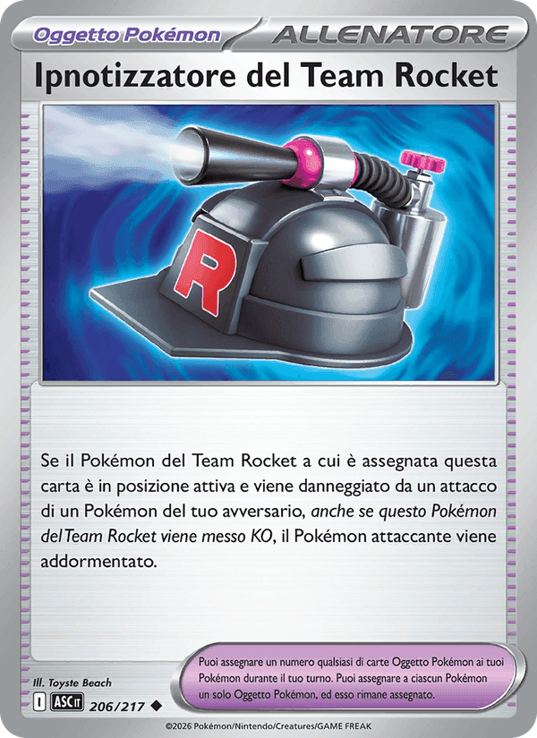 Ipnotizzatore del Team Rocket, carta 206 di Ascesa Eroica