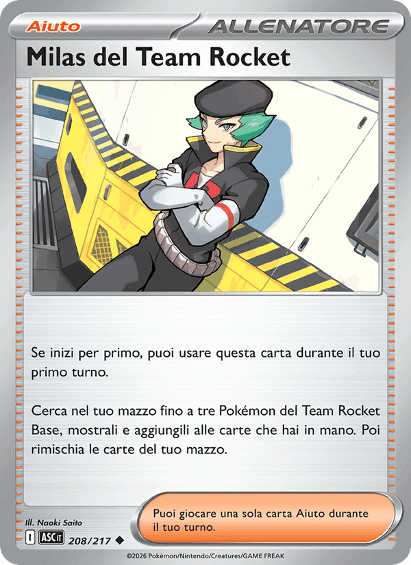 Milas del Team Rocket, carta 208 de Ascesa Eroica