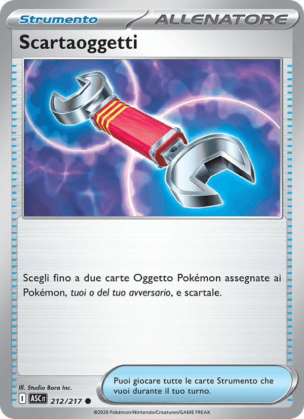 Scartaoggetti, carta 212 di Ascesa Eroica
