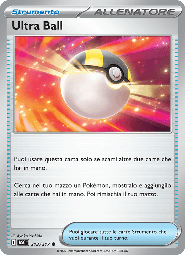 Ultra Ball, card 213 from Ascesa Eroica