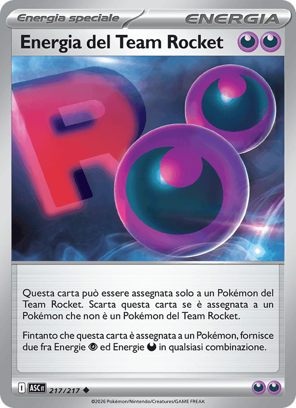 Energia del Team Rocket, card 217 from Ascesa Eroica