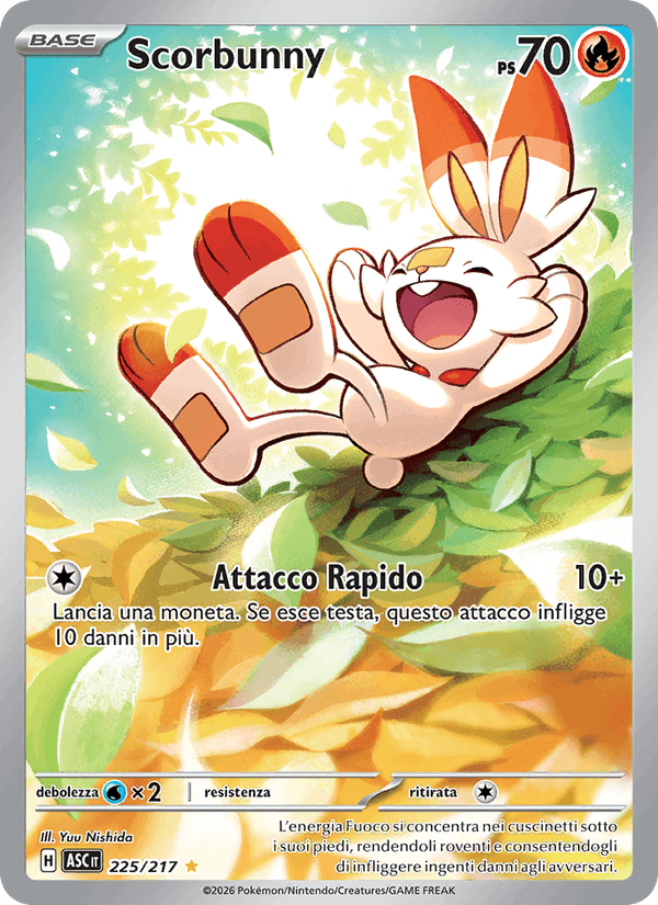 Scorbunny, carte 225 de Ascesa Eroica
