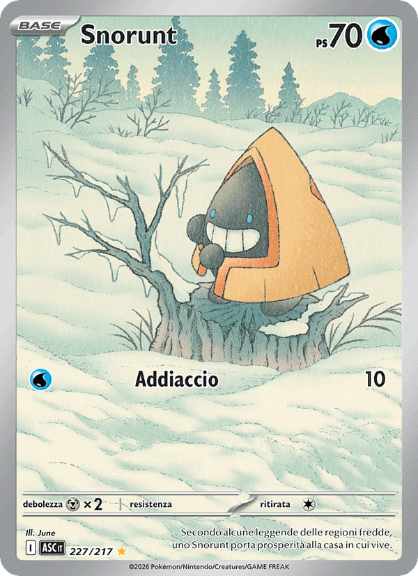 Snorunt, card 227 from Ascesa Eroica