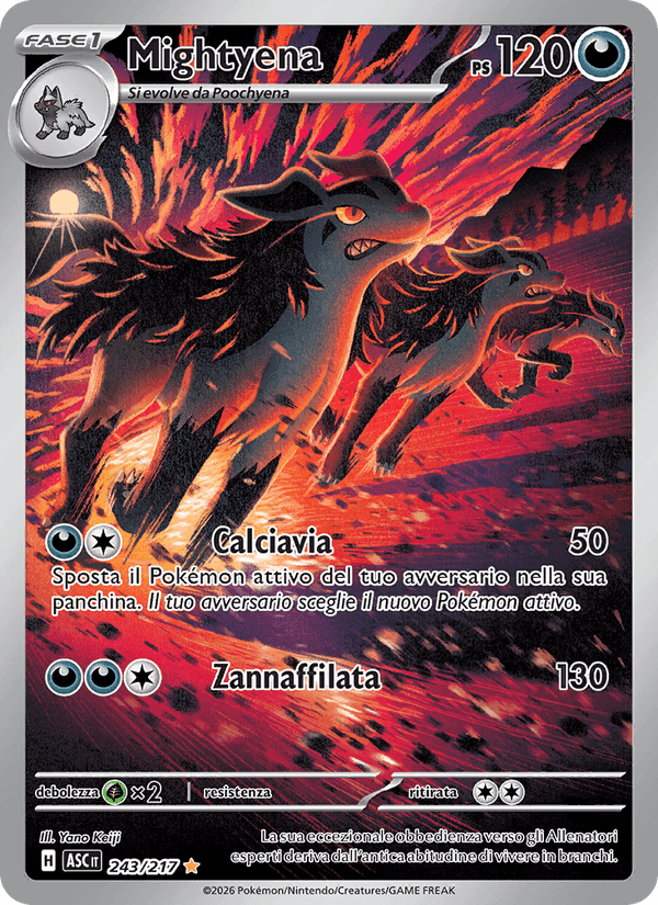 Mightyena, carta 243 de Ascesa Eroica