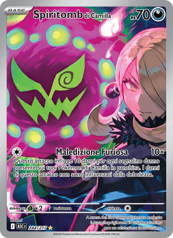 Spiritomb di Camilla, card 244 from Ascesa Eroica