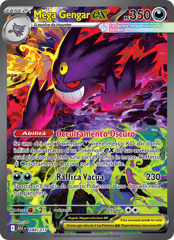 Mega Gengar-ex, carta 284 di Ascesa Eroica