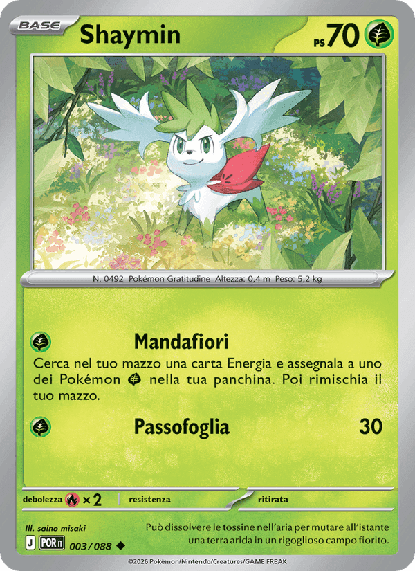 Shaymin, carta 003 di Equilibrio Perfetto