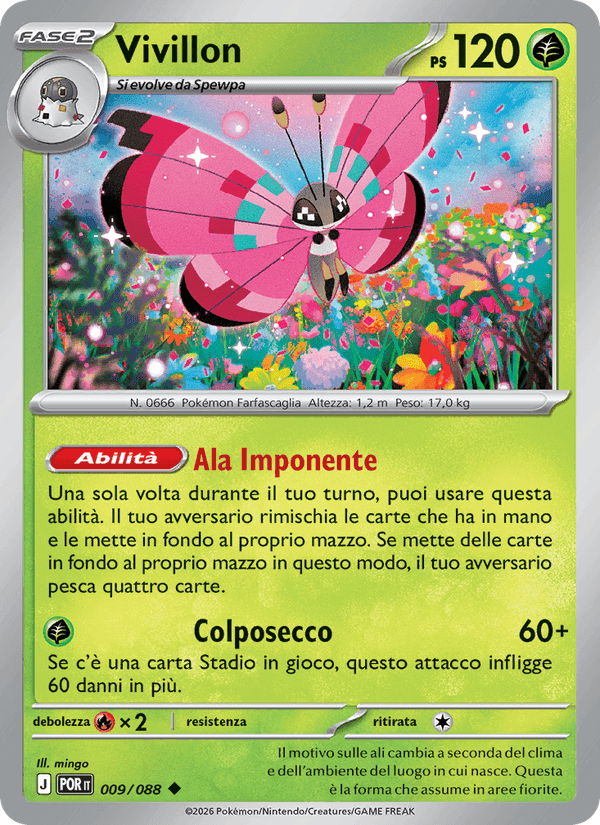 Vivillon, card 009 from Equilibrio Perfetto