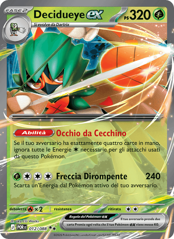 Decidueye-ex, carte 012 de Equilibrio Perfetto
