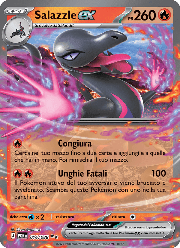 Salazzle-ex, carta 016 di Equilibrio Perfetto