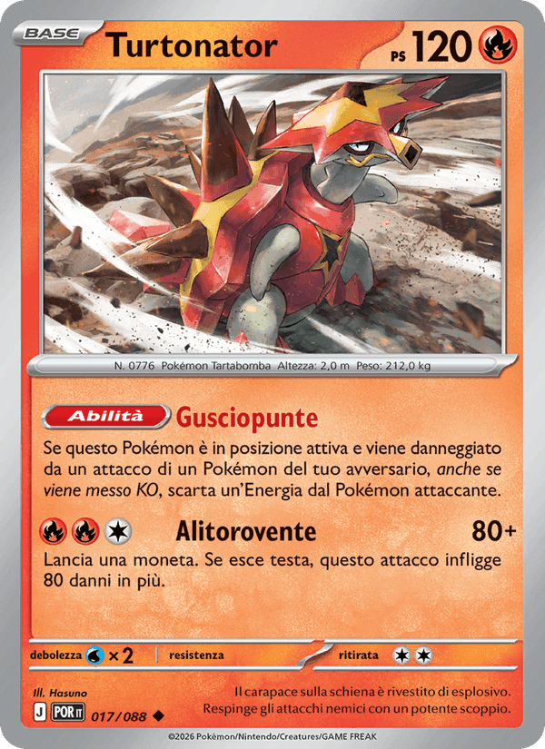 Turtonator, carta 017 di Equilibrio Perfetto