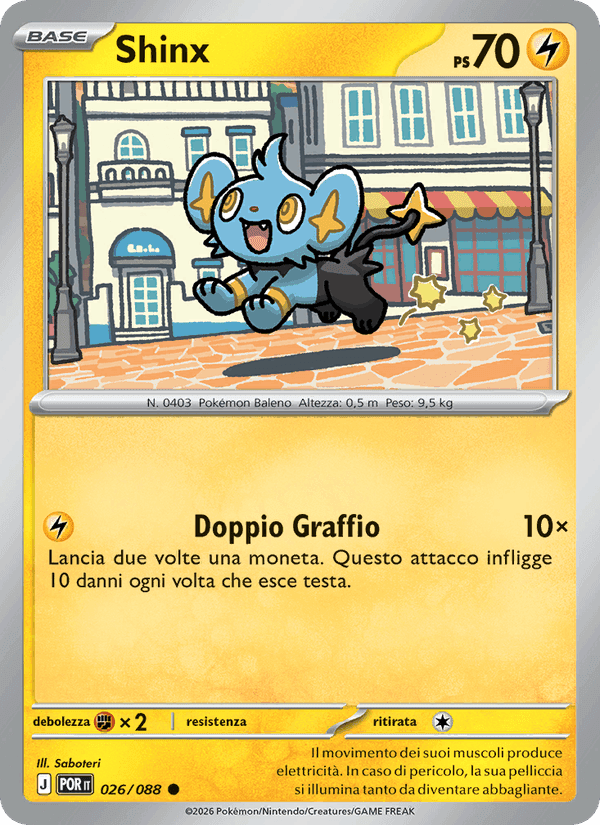 Shinx, carta 026 di Equilibrio Perfetto