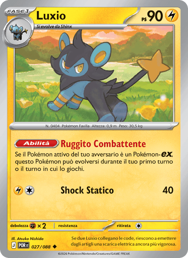 Luxio, carte 027 de Equilibrio Perfetto