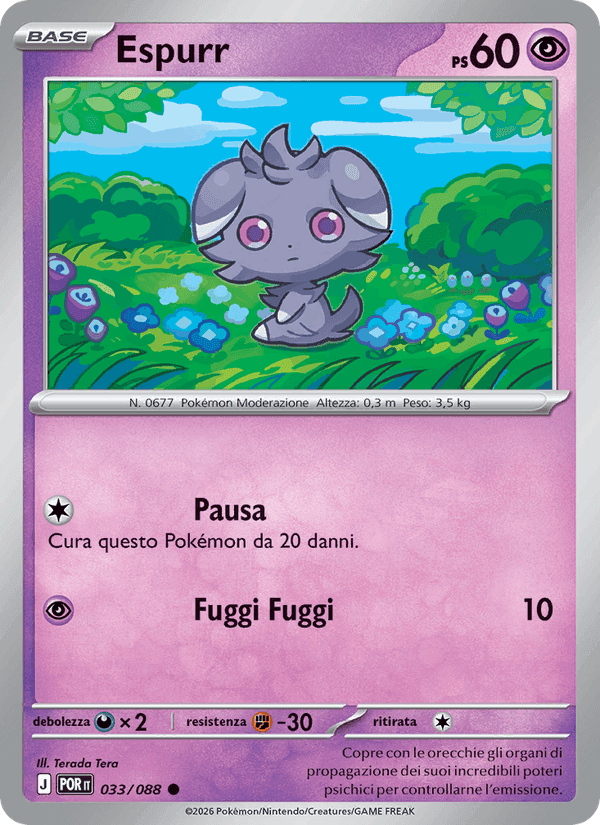 Espurr, carta 033 di Equilibrio Perfetto