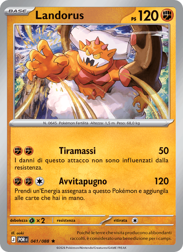 Landorus, carte 041 de Equilibrio Perfetto