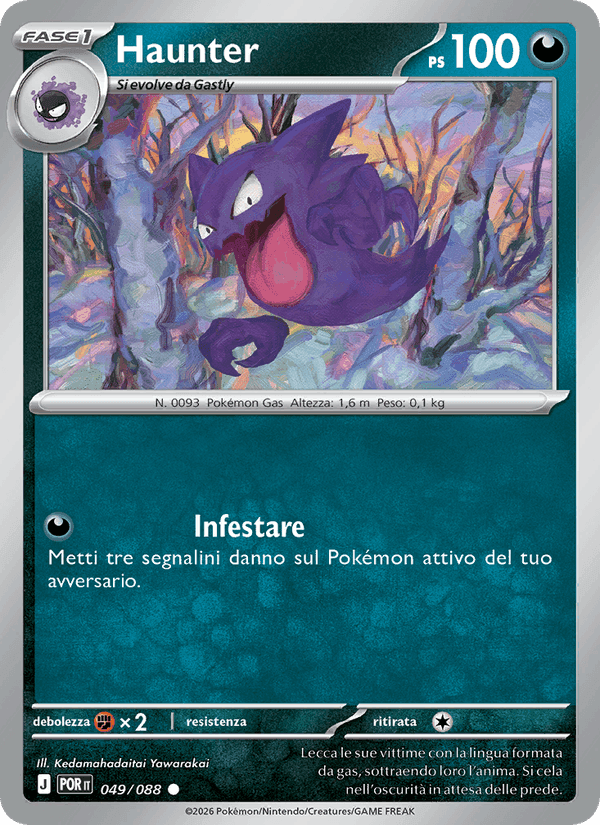 Haunter, carta 049 di Equilibrio Perfetto