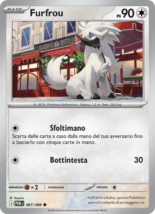 Furfrou, carta 067 de Equilibrio Perfetto