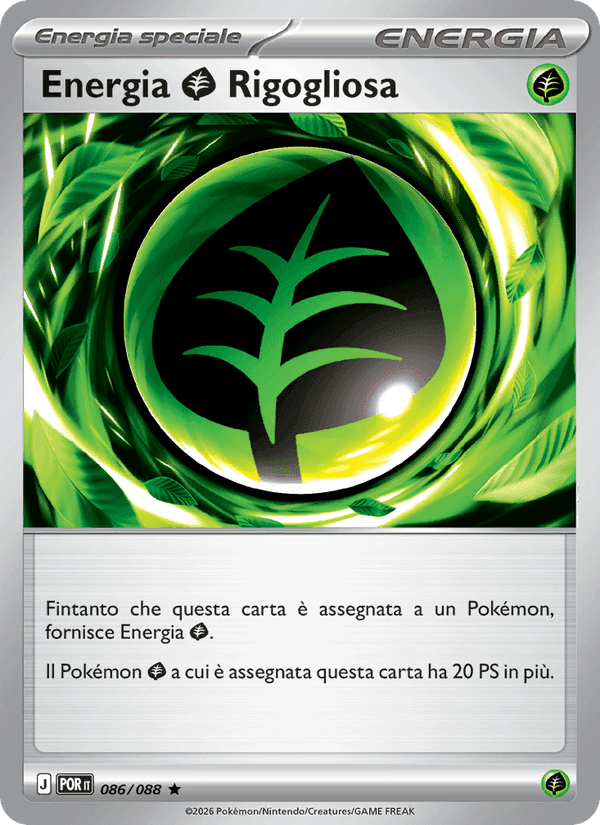 Energia Grass Rigogliosa, carta 086 di Equilibrio Perfetto