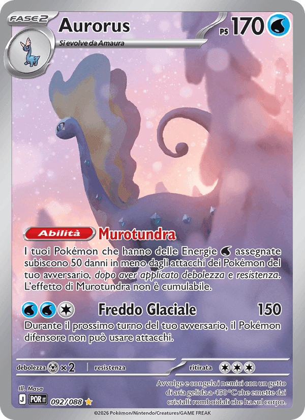 Aurorus, carta 092 di Equilibrio Perfetto