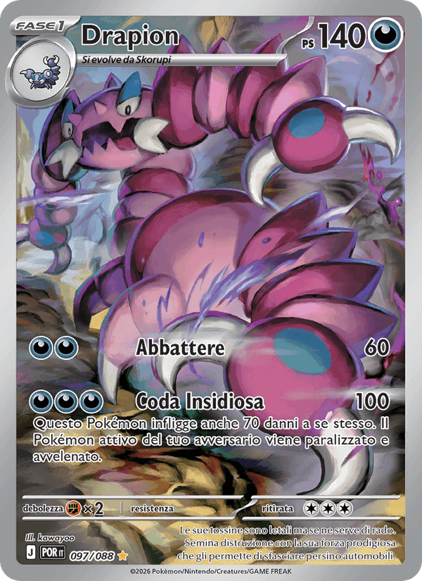 Drapion, carta 097 di Equilibrio Perfetto
