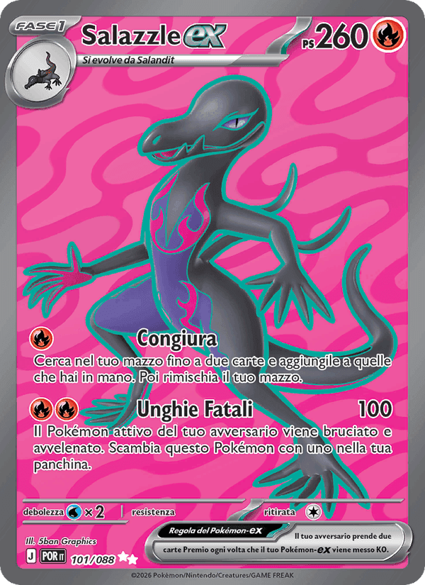 Salazzle-ex, carte 101 de Equilibrio Perfetto