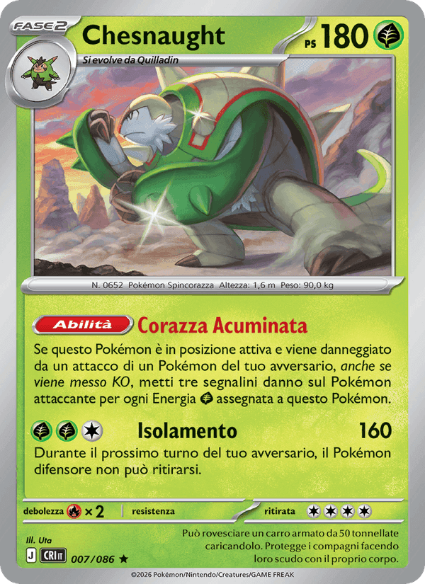 Chesnaught, carta 007 di Caos Nascente