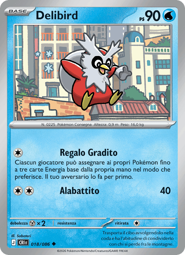 Delibird, carta 018 di Caos Nascente