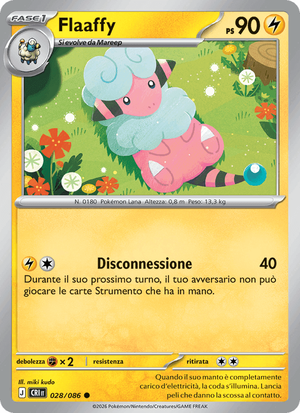 Flaaffy, carta 028 di Caos Nascente