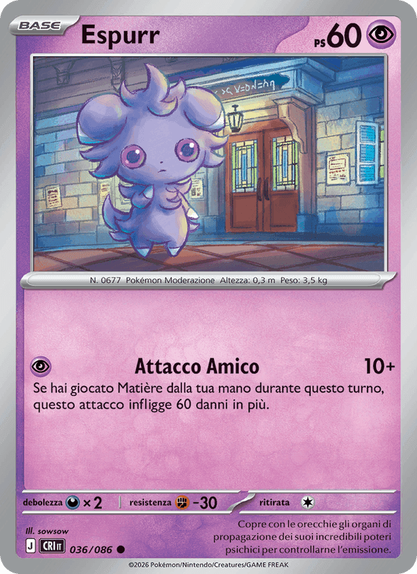 Espurr, carta 036 di Caos Nascente