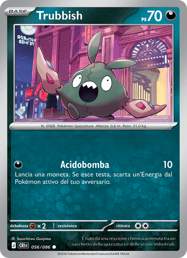 Trubbish, carte 056 de Caos Nascente