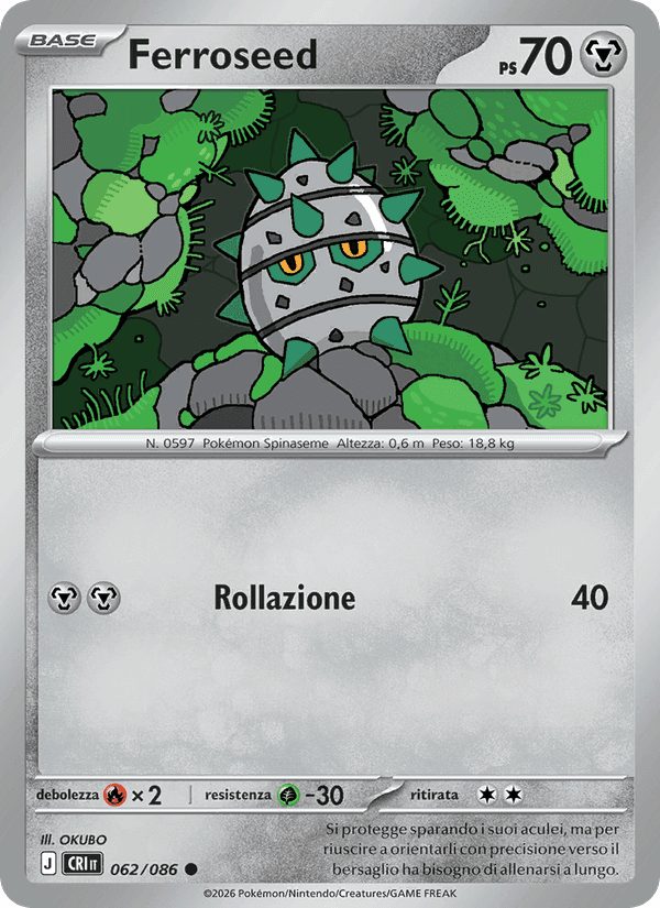 Ferroseed, carta 062 de Caos Nascente